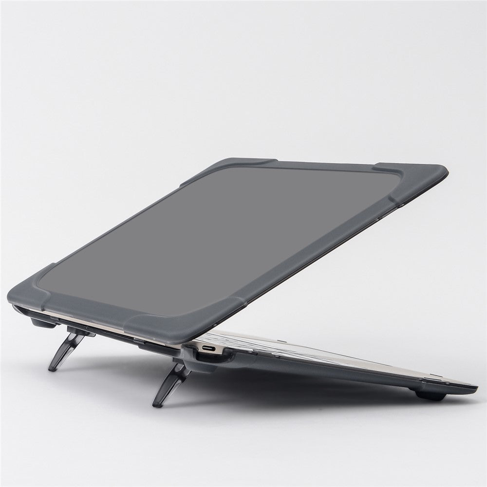 Drop-proof Supporting Stand Design Hard PC Laptop Case Well-protected Notebook Cover for MacBook Retina 12'' A1534 / A1931