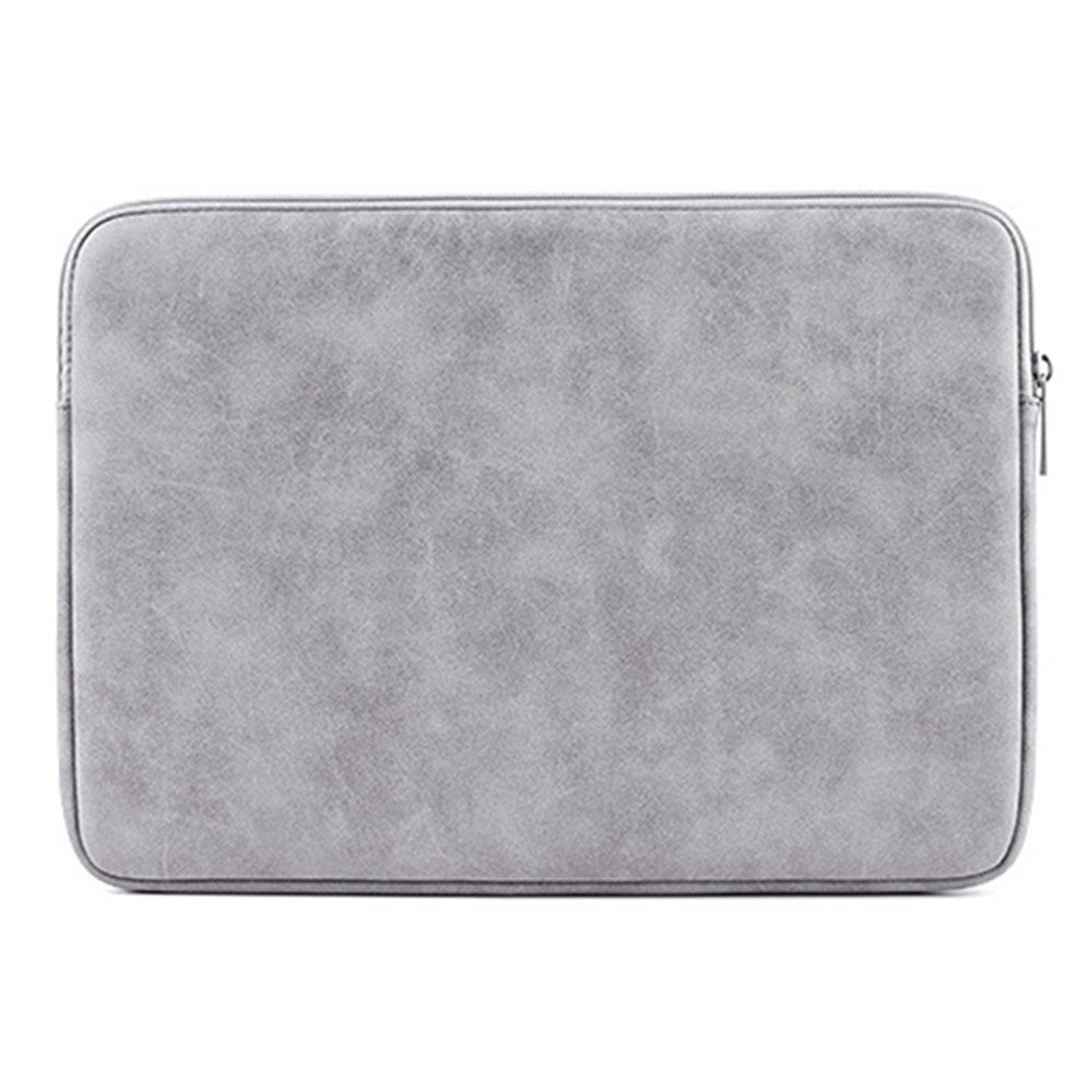 CANVASARTISAN L11-03 15-inch Slim Zipper Laptop Case Shockproof PU Leather Laptop Pouch Computer Carrying Bag