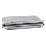 CANVASARTISAN L11-03 15-inch Slim Zipper Laptop Case Shockproof PU Leather Laptop Pouch Computer Carrying Bag