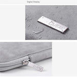 CANVASARTISAN L11-03 15-inch Slim Zipper Laptop Case Shockproof PU Leather Laptop Pouch Computer Carrying Bag
