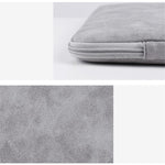 CANVASARTISAN L11-03 15-inch Slim Zipper Laptop Case Shockproof PU Leather Laptop Pouch Computer Carrying Bag