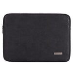 CANVASARTISAN L11-03 15-inch Slim Zipper Laptop Case Shockproof PU Leather Laptop Pouch Computer Carrying Bag