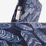 CANVASARTISAN H4-03 Notebook Liner Bag Leaves Pattern Portable Zipper Case Cover for 13-inch Laptop