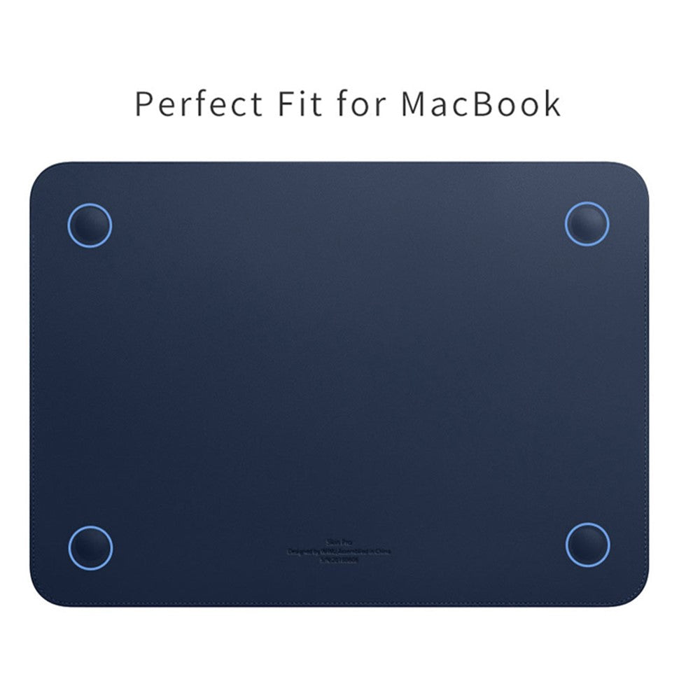 WIWU Skin Pro II-serien, vandtæt ultratyndt laptopetui i PU-læder til MacBook Pro 16 tommer 2021