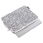 CANVASARTISAN H36-58 Scratch Resistant Carry Case for 13 inch Laptops Cow Pattern Shockproof Sleeve Bag with 3 Outer Pouches