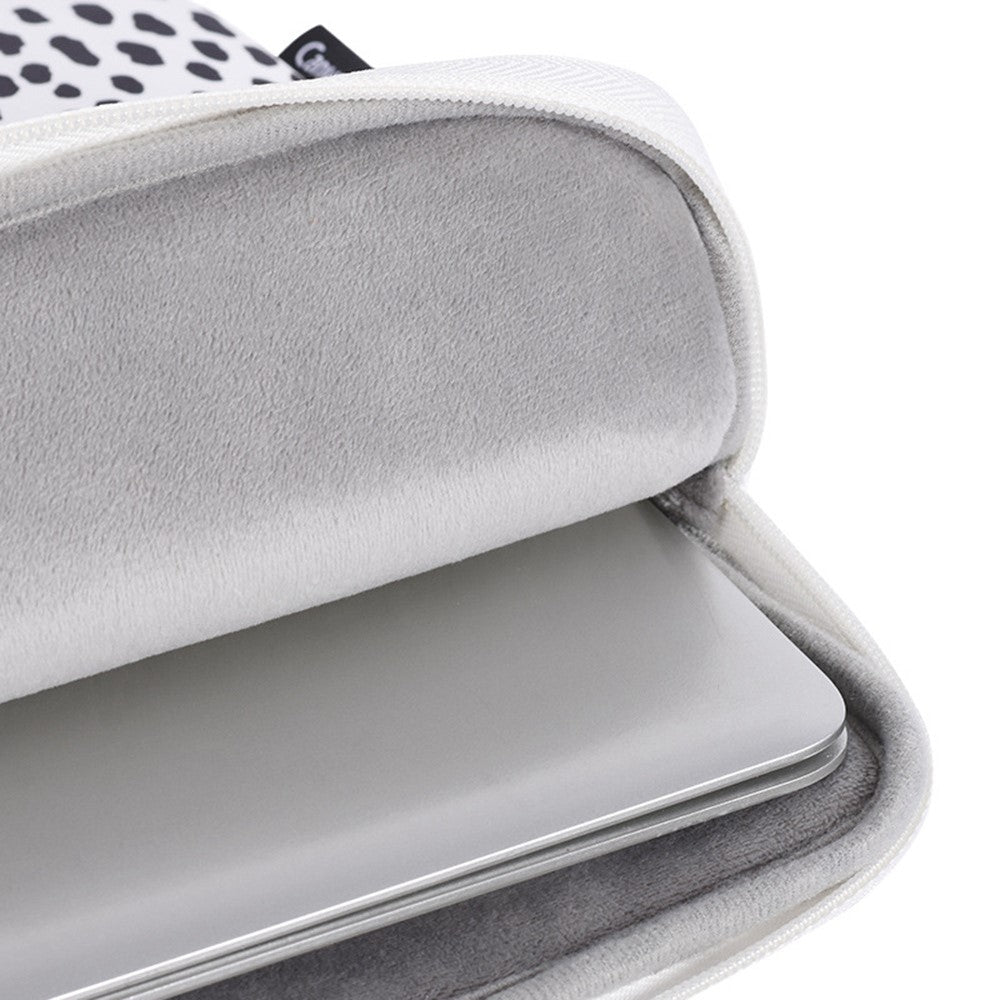 CANVASARTISAN H36-58 Scratch Resistant Carry Case for 13 inch Laptops Cow Pattern Shockproof Sleeve Bag with 3 Outer Pouches