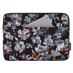 CANVASARTISAN H2-11 Lærred Laptop Sleeve Stilfuld Akvarel Blomstret Mønster 11-tommer Notebook Lynlåstaske
