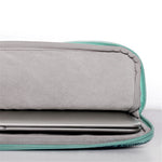 CANVASARTISAN H3-04 14-tommer Laptop Sleeve, Grønt Bølgemønster Letvægts Notebook Computertaske