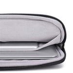 CANVASARTISAN L19-04 for 13-inch Notebook Sleeve Rhombus Texture Laptop Bag Shockproof Zipper Case