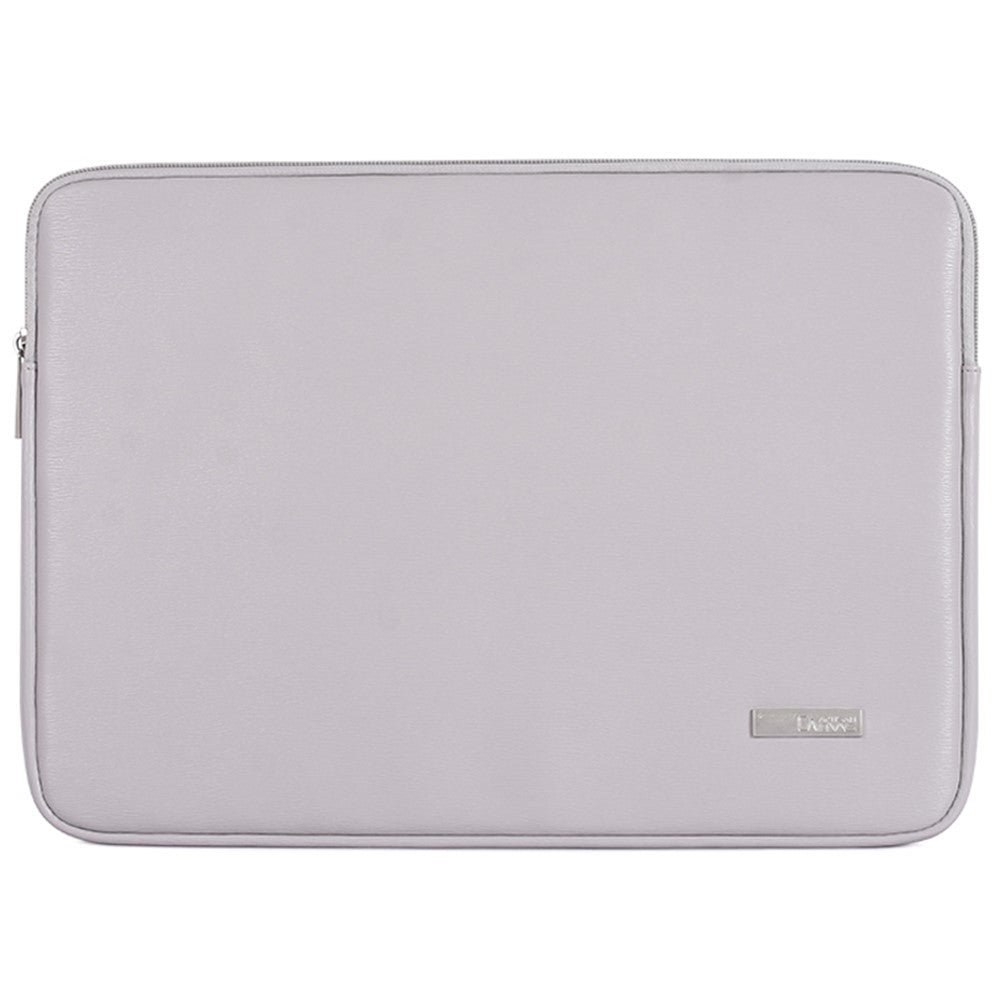 CANVASARTISAN L6-04 til 13-tommer Notebook Ensfarvet Laptop Lynlås Beskyttende Taske PU Etui med Indvendigt Rum