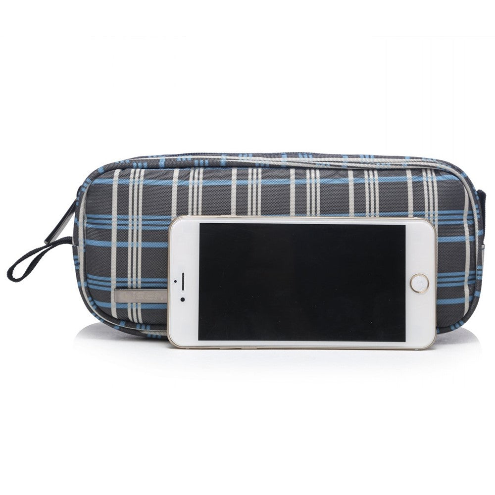 LISEN Digital Accessories Nylon Zipper Bag Data Cable U-disk Power Bank Charger Storage Bag