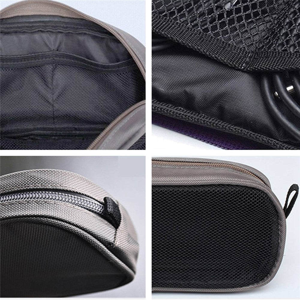 LISEN Portable Digital Accessories Nylon Carrying Bag Data Cable U-disk Earphone Storage Bag