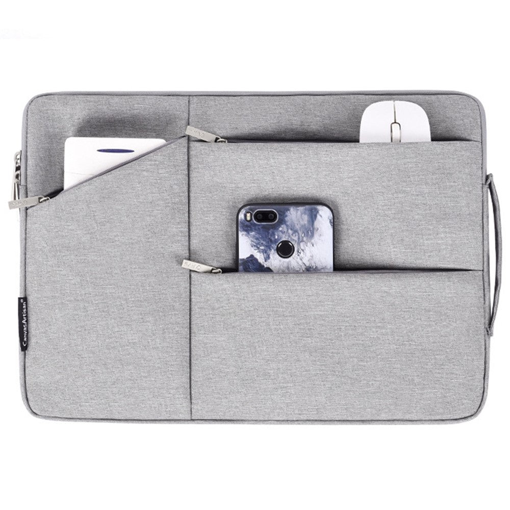 CANVASARTISAN L25-58 Notebook Handbag 13-inch Laptop Protective Sleeve Carrying Bag with Pockets