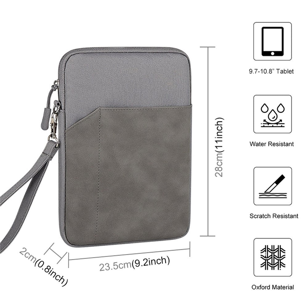 HAWEEL HWL7018 Zippered Carry Case for iPad 9.7-11 inch Scratch-Proof Tablets Sleeve Bag with Strap