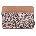 CANVASARTISAN G31-36 13-inch Laptop Leopard Print PU Leather Storage Bag Notebook Protective Sleeve