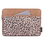 CANVASARTISAN G31-36 13-inch Laptop Leopard Print PU Leather Storage Bag Notebook Protective Sleeve