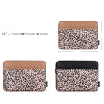 CANVASARTISAN G31-36 13-inch Laptop Leopard Print PU Leather Storage Bag Notebook Protective Sleeve