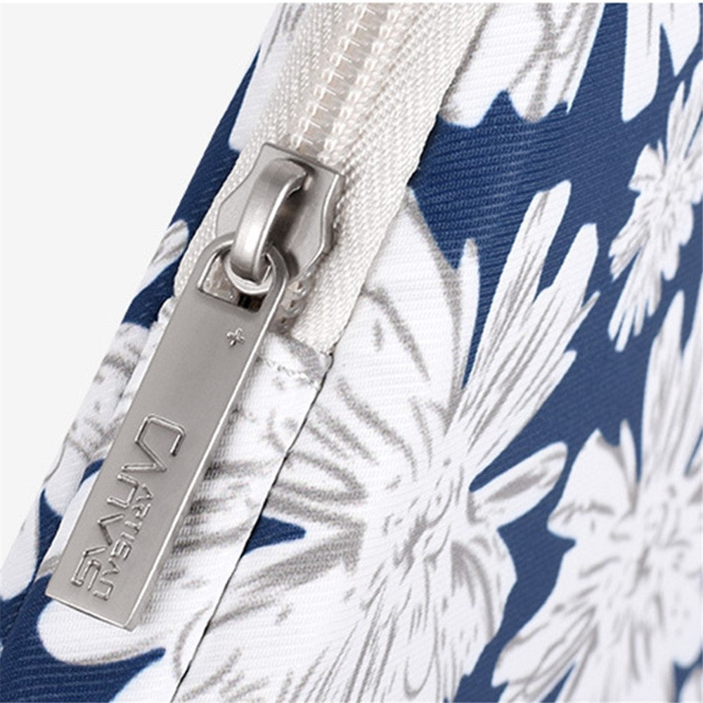 CANVASARTISAN H34-01 12-inch Laptop Flower Print Soft Lining Carrying Bag Notebook Zipper Pouch