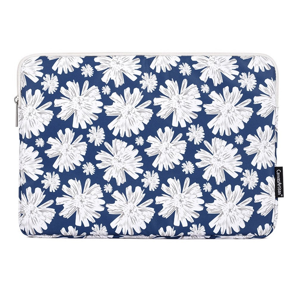 CANVASARTISAN H34-01 12-inch Laptop Flower Print Soft Lining Carrying Bag Notebook Zipper Pouch