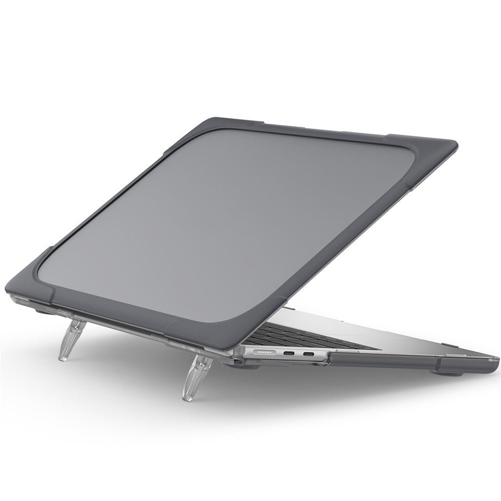 Bærbart etui til MacBook Air 13 tommer (2026) A3449 / (2025) A3240 / (2024) A3113 / (2022) A2681 Beskyttelsesetui til bærbar computer Anti-ridse-cover med stander