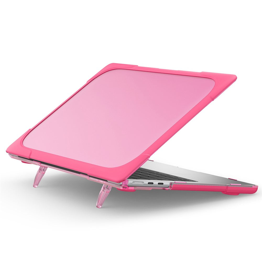 Bærbart etui til MacBook Air 13 tommer (2026) A3449 / (2025) A3240 / (2024) A3113 / (2022) A2681 Beskyttelsesetui til bærbar computer Anti-ridse-cover med stander