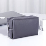 Electronic Organizer Mouse Power Bank Cable Storage Bag Waterproof Leather USB Flash Drive Storage Pouch