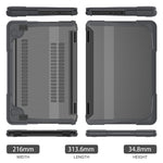 For Dell Chromebook 11.6-Inch 3100 / 3110 PC+TPU Laptop Case Anti-scratch Notebook Computer Upper+Lower Cover