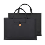 15 / 15.4 / 16 Inch Laptop Carrying Bag Handbag PU Leather Surface Protection Sleeve 3-Layer Notebook Computer Pouch