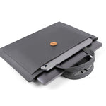 15 / 15.4 / 16 Inch Laptop Carrying Bag Handbag PU Leather Surface Protection Sleeve 3-Layer Notebook Computer Pouch