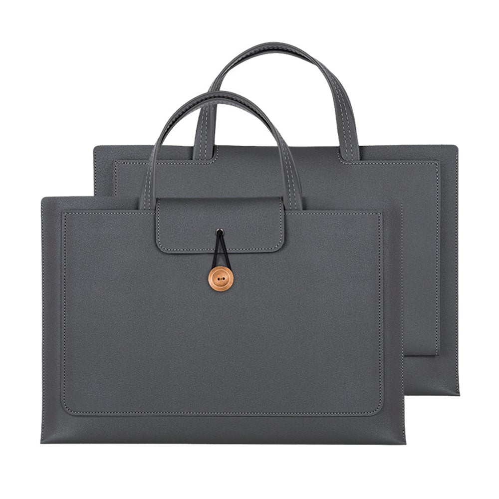 13.3 / 14 inch Laptop Sleeve PU Leather Handbag Sleeve Notebook Computer Bag Storage Water-Repellent Pouch