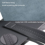 13.3 / 14 inch Laptop Sleeve PU Leather Handbag Sleeve Notebook Computer Bag Storage Water-Repellent Pouch