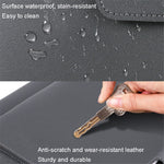 13.3 / 14 inch Laptop Sleeve PU Leather Handbag Sleeve Notebook Computer Bag Storage Water-Repellent Pouch
