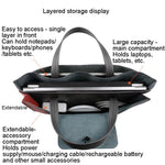 13.3 / 14 inch Laptop Sleeve PU Leather Handbag Sleeve Notebook Computer Bag Storage Water-Repellent Pouch