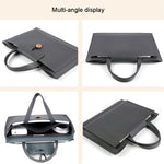 13.3 / 14 inch Laptop Sleeve PU Leather Handbag Sleeve Notebook Computer Bag Storage Water-Repellent Pouch