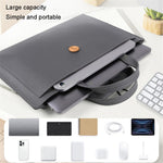 13.3 / 14 inch Laptop Sleeve PU Leather Handbag Sleeve Notebook Computer Bag Storage Water-Repellent Pouch