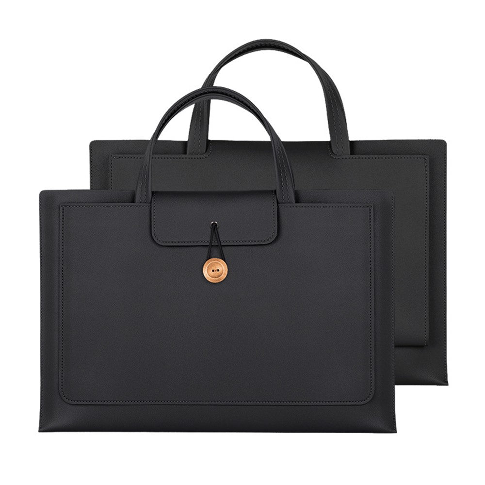 13.3 / 14 inch Laptop Sleeve PU Leather Handbag Sleeve Notebook Computer Bag Storage Water-Repellent Pouch