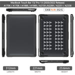 Sailor Series Laptopfodral för MacBook Pro 13 tum (2016) A1706 A1708 / (2018) A1989 / (2019) A2159 / (2020) A2251 A2338 (M1 / M2) Stötsäkert PC+TPU-fodral