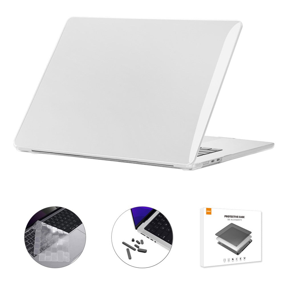 ENKAY HAT PRINCE For Macbook Air 15 inch (2025) / 2024) A3114 (2023) A2941 (US Version) Laptop Hard PC Case with TPU Film + Plugs