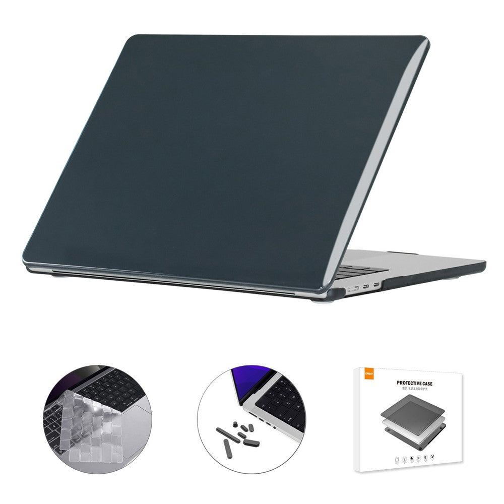 ENKAY HAT PRINCE For Macbook Air 15 inch (2025) / 2024) A3114 (2023) A2941 (US Version) Laptop Hard PC Case with TPU Film + Plugs