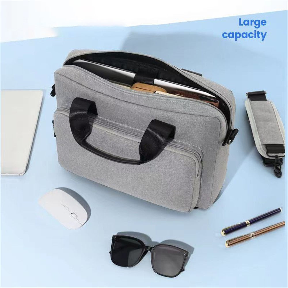 15.6 inch Laptop Storage Bag Travel-friendly Oxford Cloth+Polyester Handbag Notebook Computer Shoulder Bag