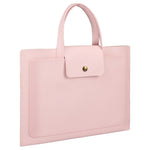 0814 13 / 14 inch Waterproof PU Leather Laptop Handbag Ultra Thin Notebook Carrying Bag