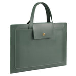 0814 13 / 14 inch Waterproof PU Leather Laptop Handbag Ultra Thin Notebook Carrying Bag