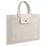 0814 13 / 14 inch Waterproof PU Leather Laptop Handbag Ultra Thin Notebook Carrying Bag