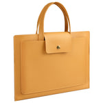 0814 15 / 16 inch Ultra Thin Notebook Carrying Bag Anti-scratch PU Leather Laptop Handbag