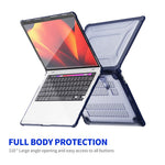 ENKAY HAT PRINCE For MacBook Pro 13 inch (2020) A2251 / A2289 / A2338 (US Version) Anti-Drop Slim Case Kickstand Laptop Hard PC Cover