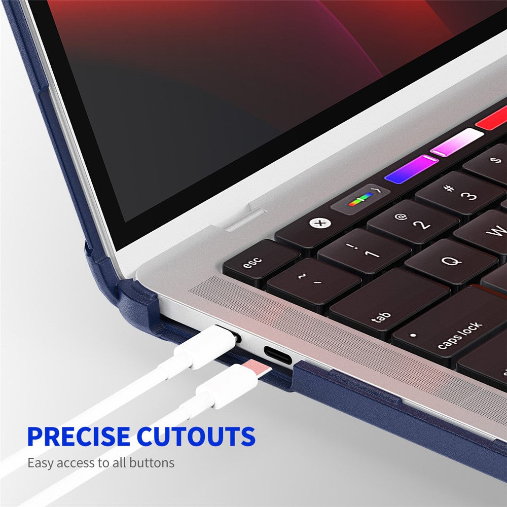 ENKAY HAT PRINCE For MacBook Pro 13 inch (2020) A2251 / A2289 / A2338 (US Version) Anti-Drop Slim Case Kickstand Laptop Hard PC Cover