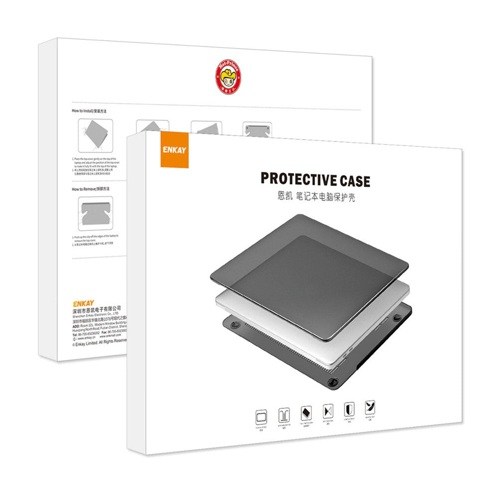 ENKAY HAT PRINCE til MacBook Pro 13 tommer (2020) A2251 / A2289 / A2338 (EU-version) Kickstand Slim Case Bærbar Stødsikkert Hard PC-cover