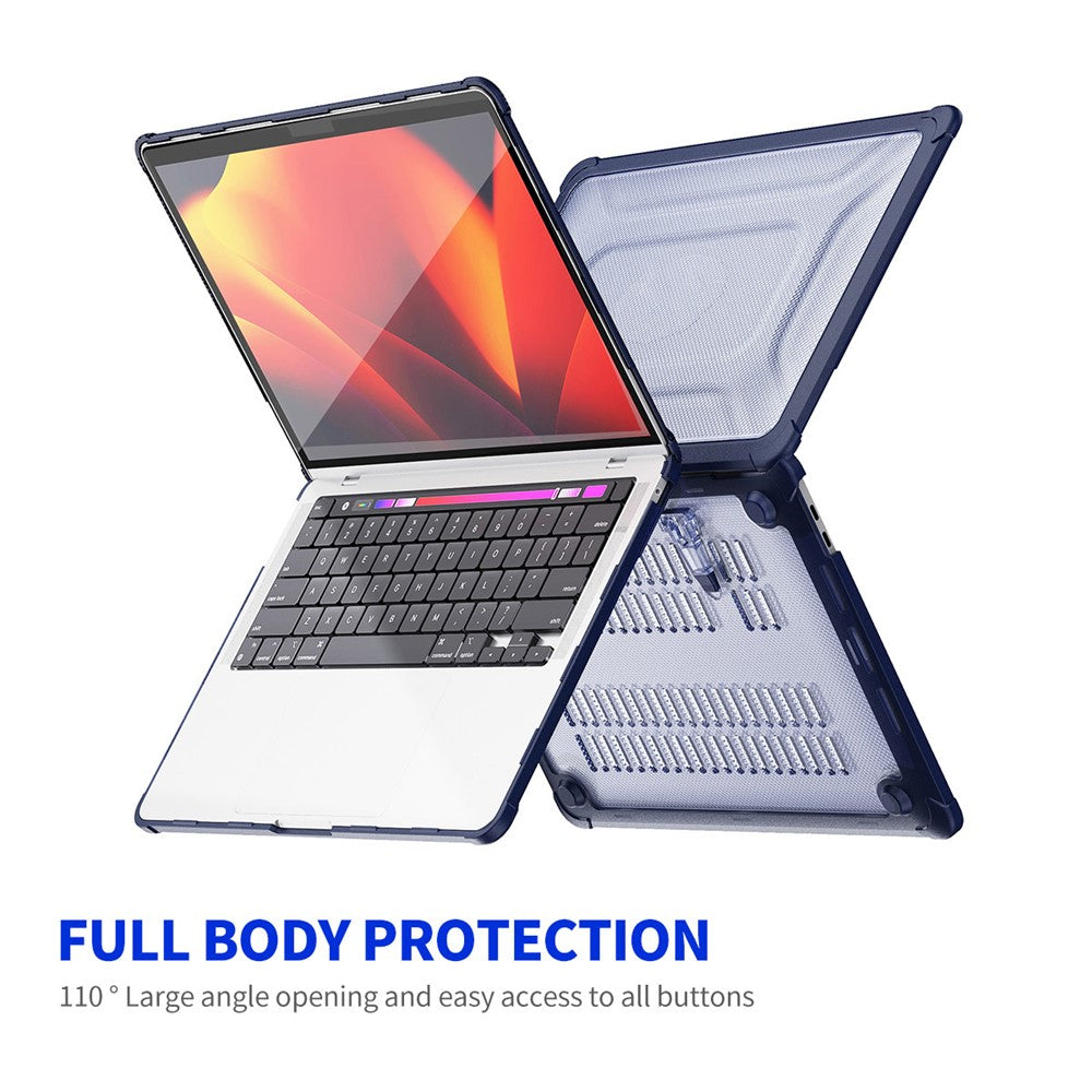 ENKAY HAT PRINCE til MacBook Pro 13 tommer (2020) A2251 / A2289 / A2338 (EU-version) Kickstand Slim Case Bærbar Stødsikkert Hard PC-cover
