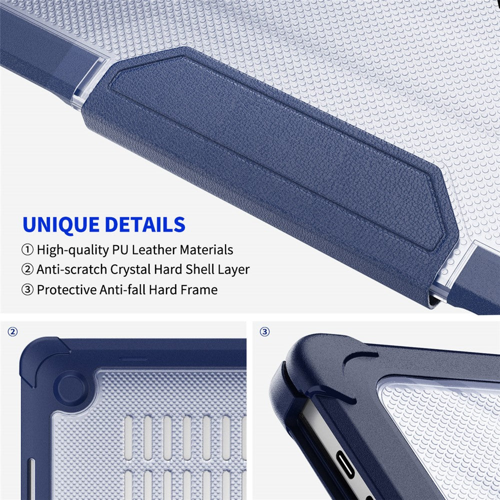 ENKAY HAT PRINCE til MacBook Pro 13 tommer (2020) A2251 / A2289 / A2338 (EU-version) Kickstand Slim Case Bærbar Stødsikkert Hard PC-cover