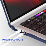 ENKAY HAT PRINCE til MacBook Pro 13 tommer (2020) A2251 / A2289 / A2338 (EU-version) Kickstand Slim Case Bærbar Stødsikkert Hard PC-cover